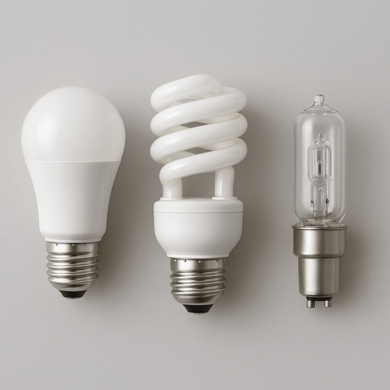 Jakie są różnice między żarówkami LED, CFL i halogenowymi